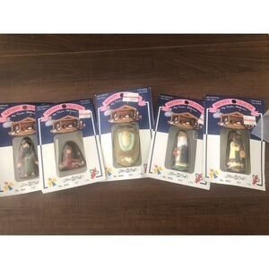 Set of 5 Vtg 1992 Nativity Cecilia Determan NOS Mary Joseph Jesus Two Wise men
